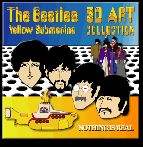 Yellow Submarine 3D Art