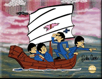 The Beatles Saturday Morning Cartoons - Hand Painted Cels
