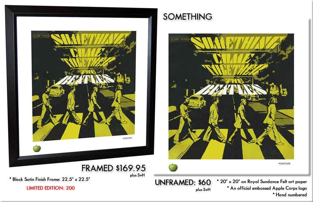 BEATLES SINGLES LITHOGRAPH - SOMETHING