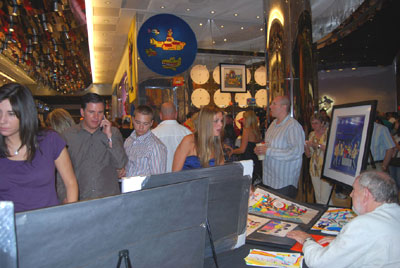 CROWD GATHERS AFTER LOVE SHOW