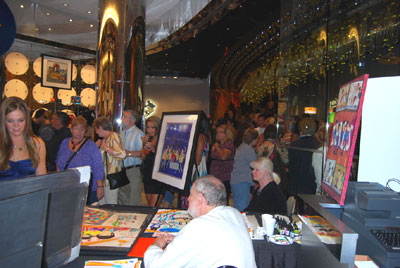 CROWD GATHERS AFTER LOVE SHOW