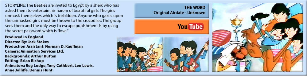 THE BEATLES SATURDAY MORNING CARTOONS, "THE WORD"